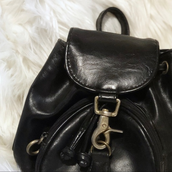 Vintage 90’s Mini Leather Backpack Bag - Picture 2 of 7